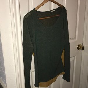 Button down back sweatshirt